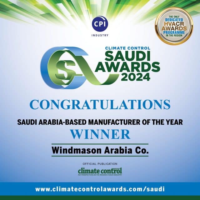Climate Control Saudi Award CPI Manufacturer of the Year 2024 - شركة تكييف السعودية